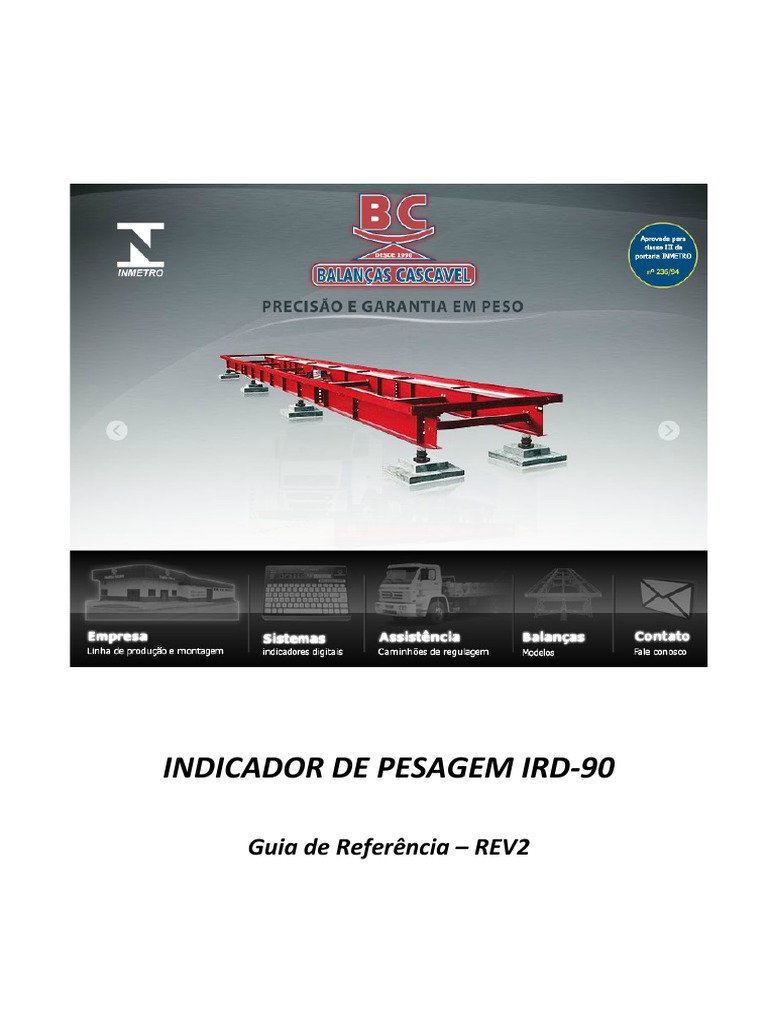 Configuração do Indicador IRD-90 | PDF | Oscilação | Decimal