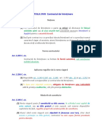 Codul Civil - Contractul de Intretinere