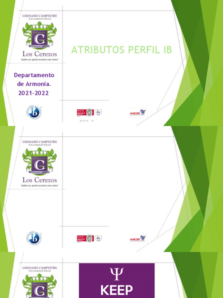 Perfil IB: Armonía 2021-2022 | PDF