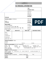 Personal Information Form 08
