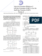 Laboratório de Circuitos Elétricos 1 - Lei de Kirchoff Das Tensões e Lei de Kirchoff Das Correntes - Turma 04