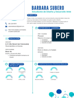 Currículum Vitae Minimalista Crema