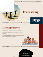 NUL2 & L3 - Forecasting & Product Service Design