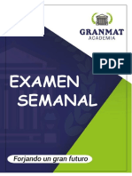 EXAMEN SEMANAL: RESOLUCIÓN DE PROBLEMAS GEOMÉTRICOS Y CÁLCULOS MATEMÁTICOS