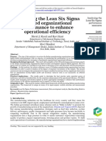 Analyzing The Lean Six Sigma Enabled Organizational Performance To Enhance Operational Efficiency