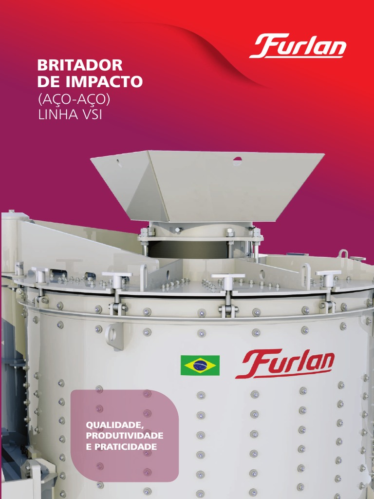 Britador Impacto Vsi Aco Aco PDF | PDF | Aço | Cimento
