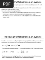 9the Rayleigh's Method