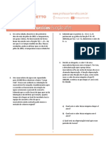 Exercícios: Função Afim: Professorferretto Professorferretto