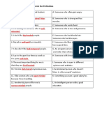 Dating Match Adjectives