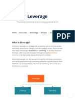 Leverage - Guide, Examples, Formula For Financial & Operating Leverage