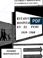 Estadísticas hospitalarias 1960