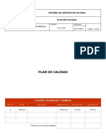 Sistema de gestión de calidad plan