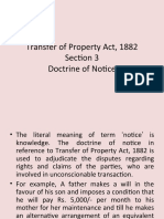 Doctrine of Notice Explained for Property Rights
