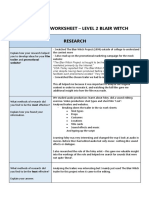 Evaluation Worksheet l2 Blair Witch 2023