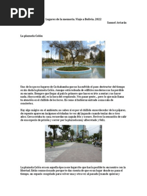 Lugares de la memoria. Viaje a Bolivia 2022