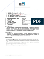 CSF309 Course Description Document