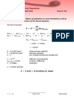 Math of The Nernst Equation