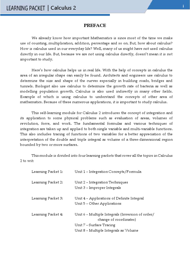 Lp 1 In Math 2 Descargar Gratis Pdf Integral Derivative