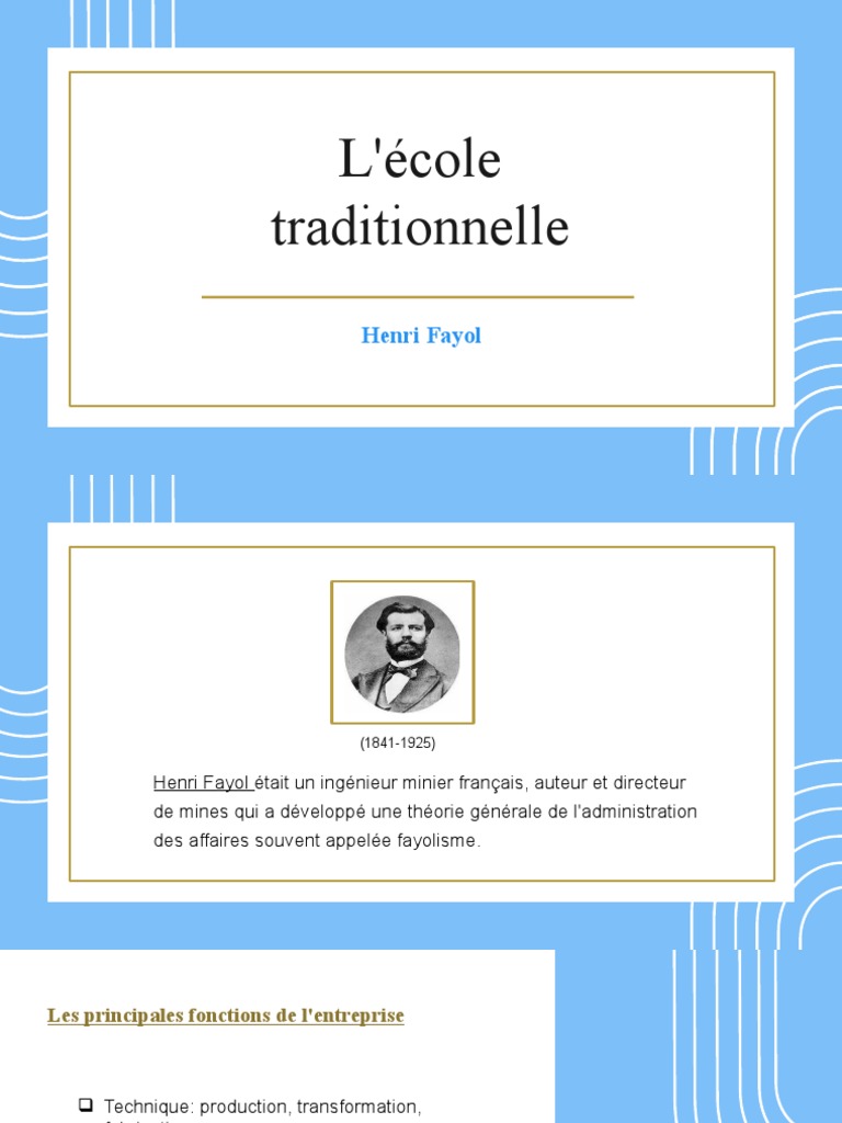 L'ecole Traditionnelle PDF