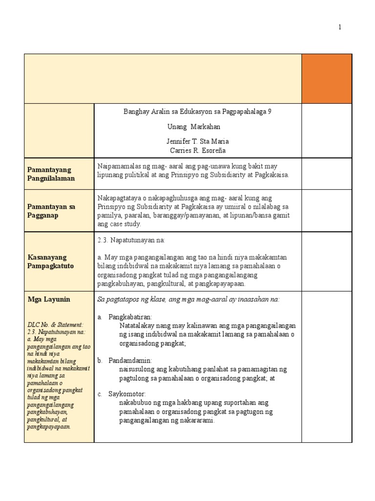 Final Lesson Plan Pdf