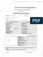 Contract de Location Vehicule