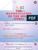 Manifestation of the Holy Spirit