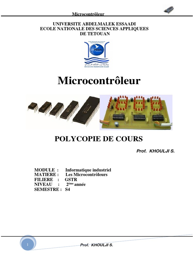 Introduction aux Microcontrôleurs | PDF | Entrée/Sortie | Microprocesseur