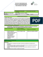 Plan de Acompañamiento - Saberes y Pensamiento Cientifico. Tca