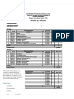 Transcript Records for Economics Management Students