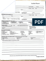 Incident Form, Notes