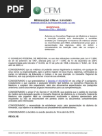 Resolucao Do CFM 2014 - 2013