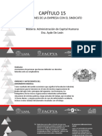 Numero 15 - Capiìtulo 15 - RELACIONES DE LA EMPRESA CON EL SINDICATO