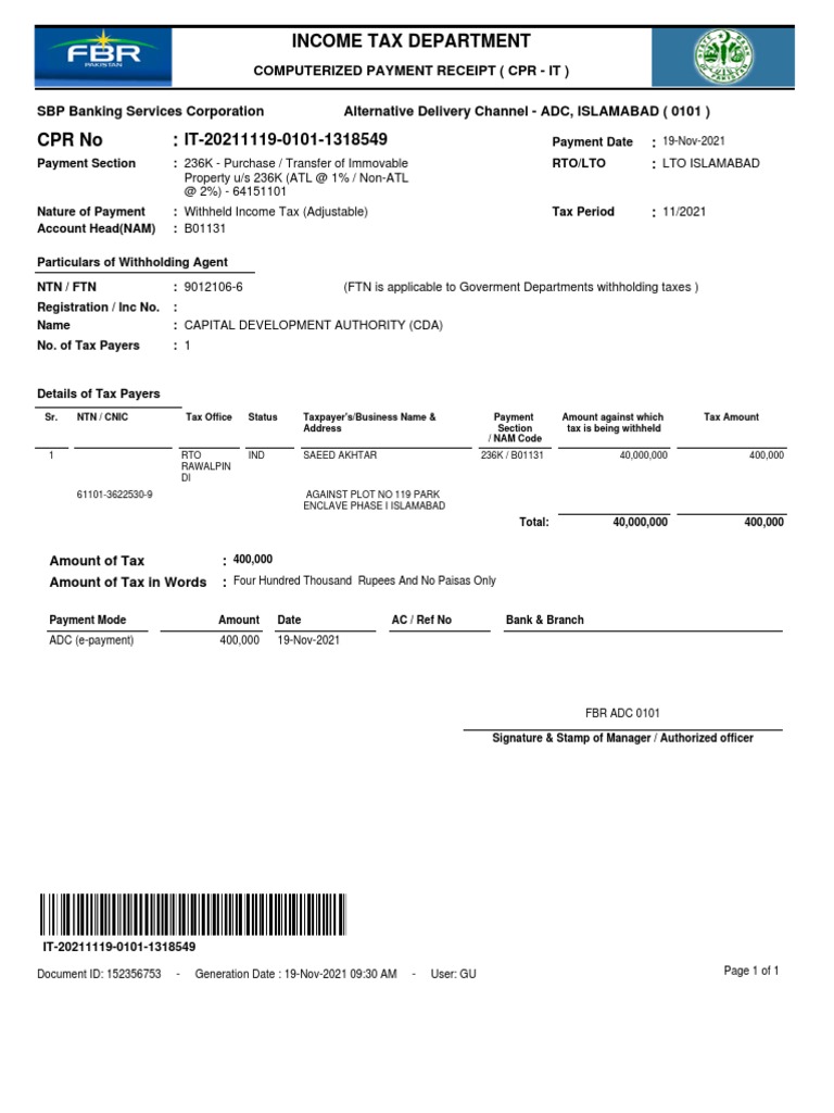 WHT Plot2 | PDF | Taxes | Government