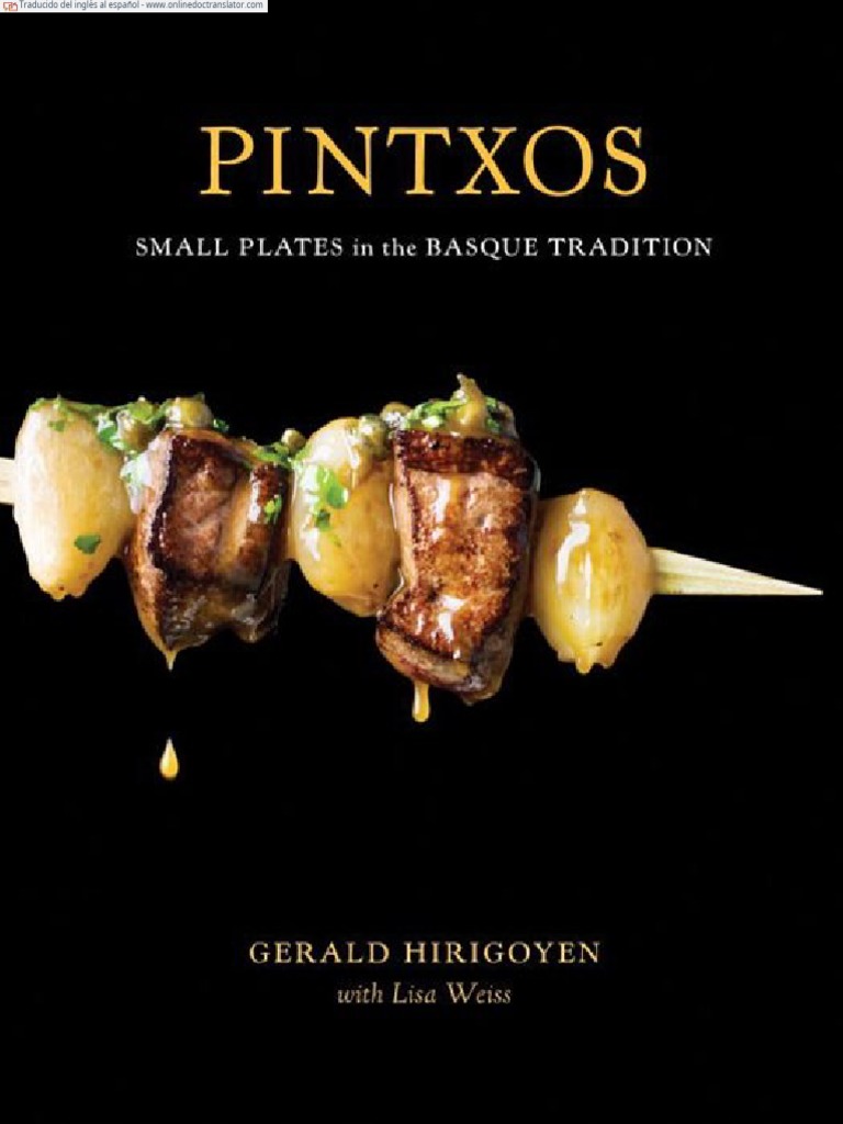 Pintxos Small Plates in The Basque Tradition Español PDF Vino Vinagreta