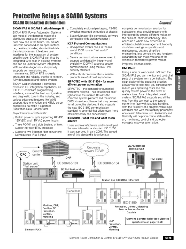 Protective Relays & SCADA Systems - Siemens | PDF | Scada | Automation