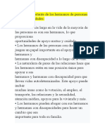 TRADUCCION El Papel Importante de Los Hermanos de Personas Con Discapacidades