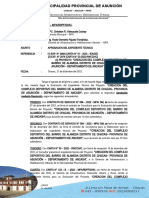 Informe #701 Aprobacion Del Expediente Tecnico Creacion Del Complejo Deportivo Del Barrio de Alameda