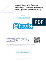 Stuvia 1621947 Foundations of Sport and Exercise Psychology Weinberg Complete Test Bank Exam Questions Quizzes Updated 2022