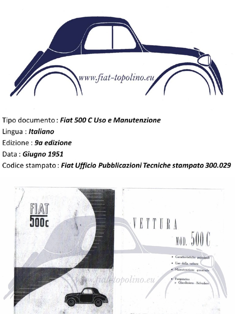 Fiat 500 Wartungsplan Pdf