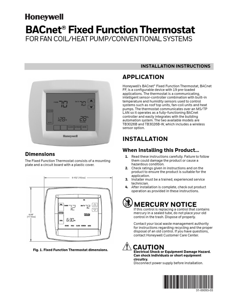 Termostato TB3026B PDF Thermostat Resistor