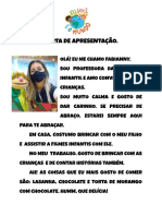 Carta de Apresentação