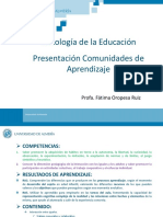 UC2 LBD Presentación Comunidades de Aprendizaje