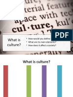 What Is Culture