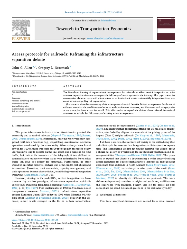 Access Protocols For Railroads | PDF | Rail Transport | Train