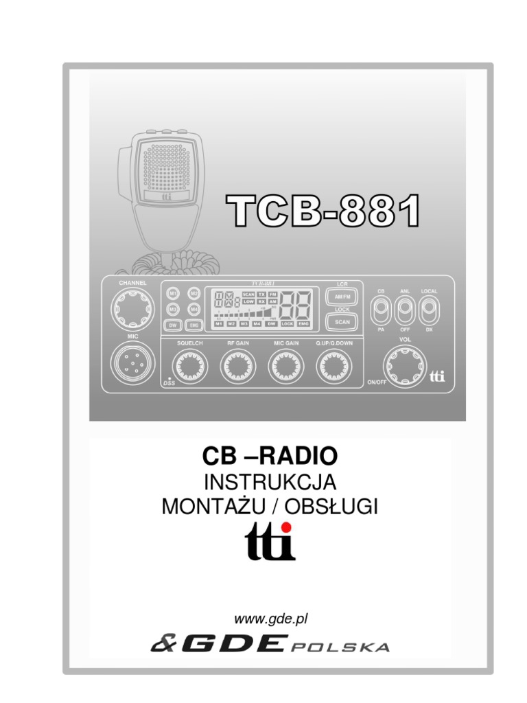 CBRadio TTI TCB 881 I PDF