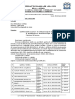 Oficio #185-2022 Solicita Apertura de Matricula en Caja en La Filial Cusco VI Grupo Ciclo de Actualizacion