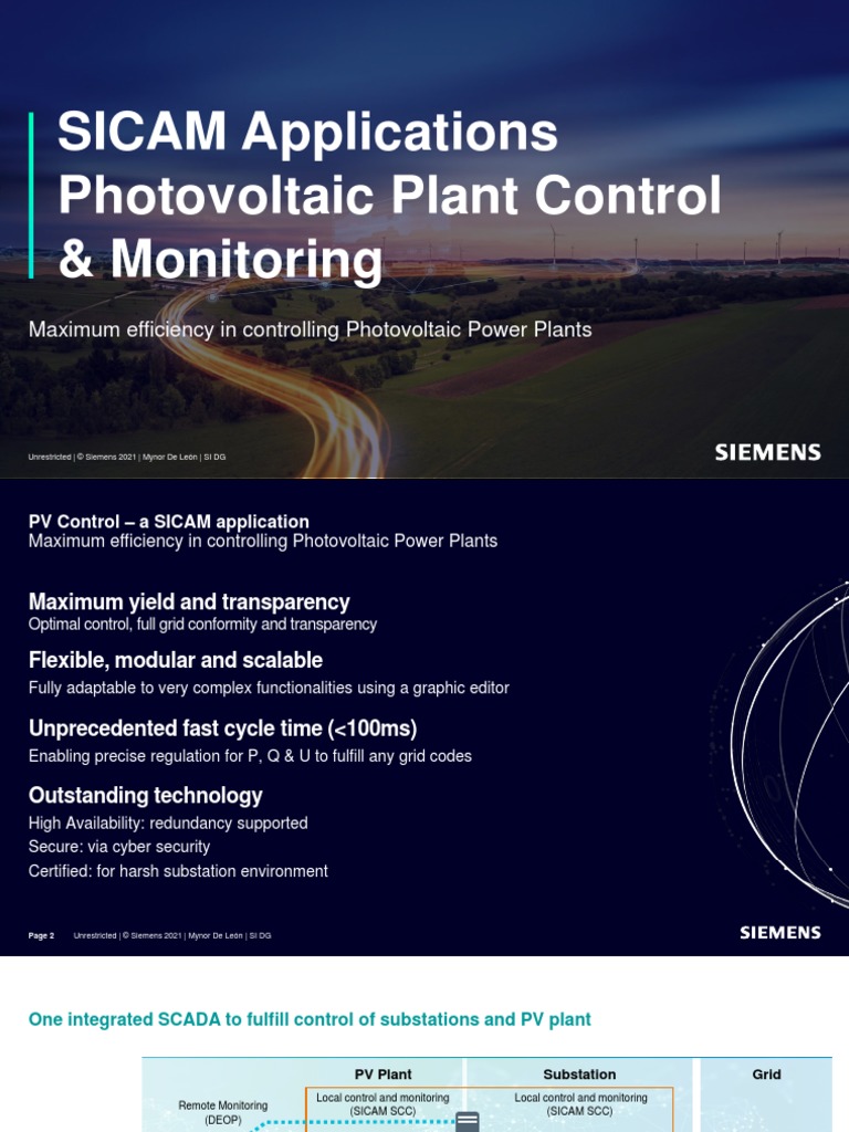 PV Plant Control | PDF | Scada | Electrical Grid