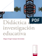 Didactica de La Investigacion Educativa Miguel Angel Campos Hernandez