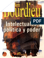 bourdieu pierre Intelectuales, política y poder