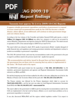CAG 2009/10 Report Findings